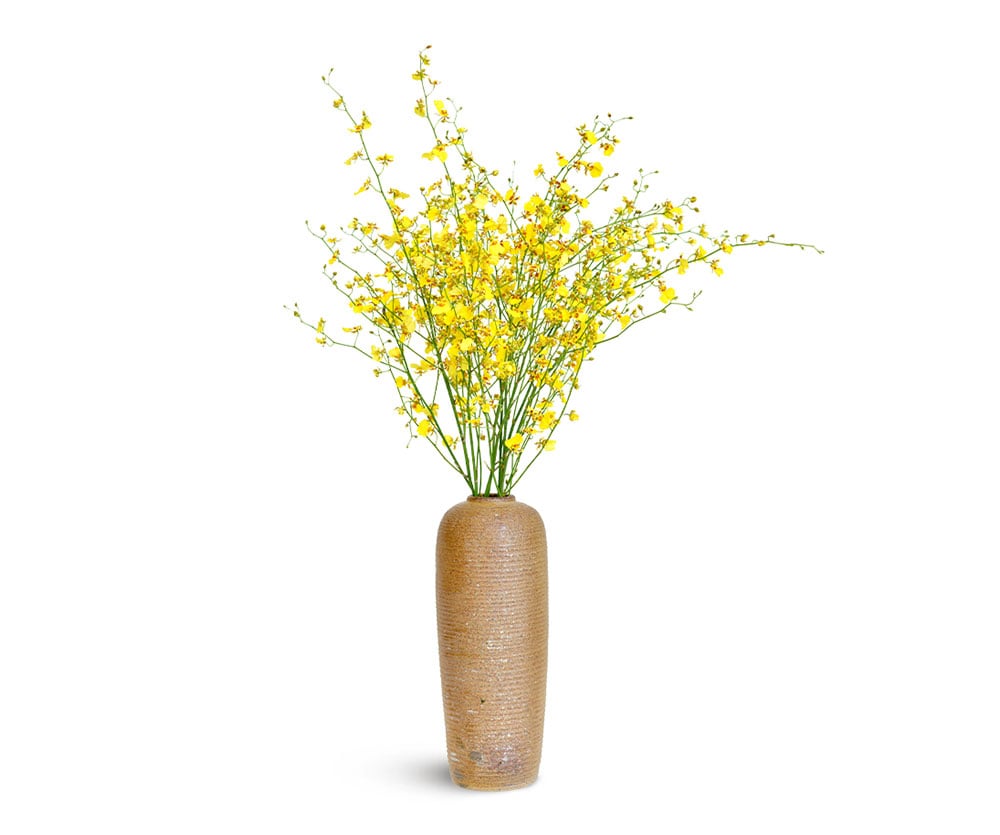 Golden Breeze glowers vase | premium flowers delivery UAE | The Botanical Lounge