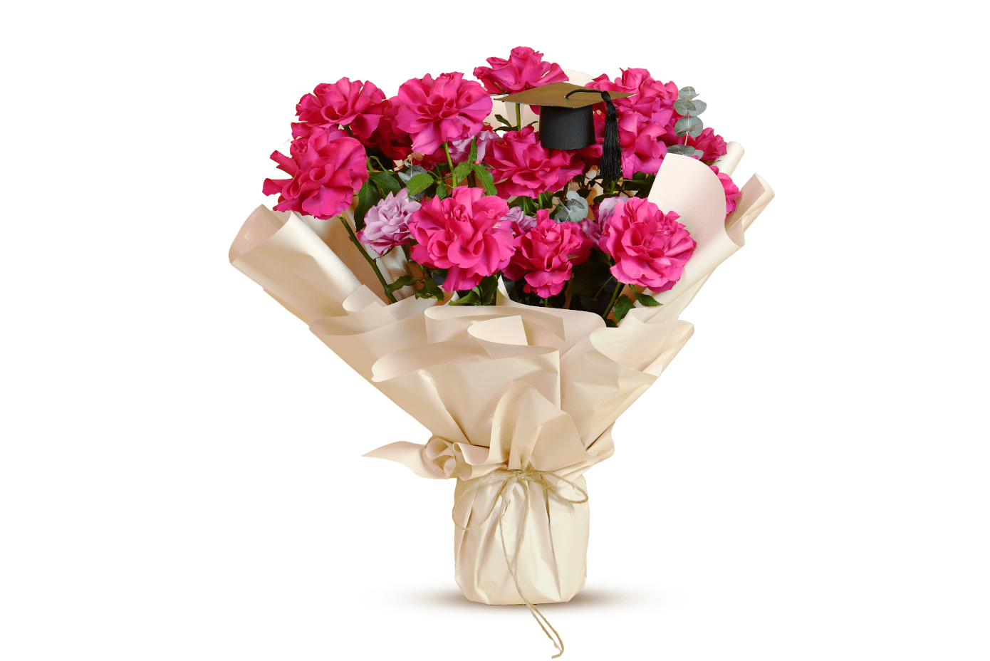 Magna in Magenta bouquet - Flowers Delivery Dubai - The Botanical Lounge