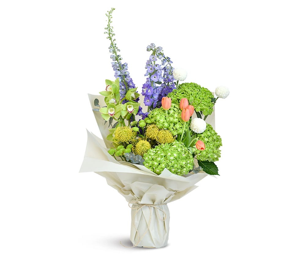 Tropical whisper bouquet Online Flowers delivery Dubai - The Botanical Lounge 