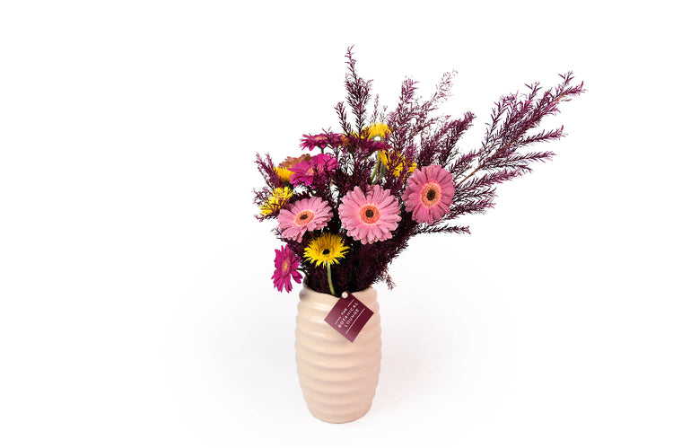 rich gerbera vase flowers